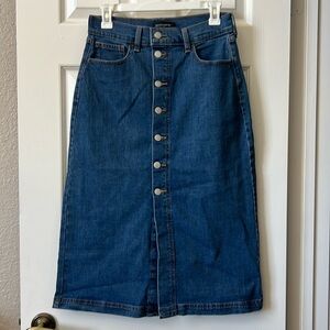 New with tags! Banana Republic Denim Knee-Length Midi Skirt